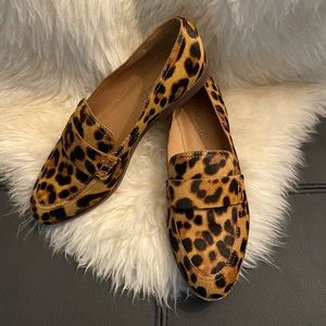 Madewell Frances Loafer in Leopard Calf Hair